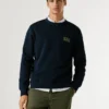 Sudadera con cuello redondo y logotipo Sudadera con cuello redondo y logotipo