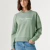Sudadera con cuello redondo y logotipo Sudadera con cuello redondo y logotipo