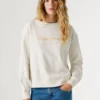 Sudadera con cuello redondo y logotipo Sudadera con cuello redondo y logotipo