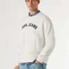 Sudadera con cuello redondo y logotipo Sudadera con cuello redondo y logotipo