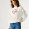 Sudadera con cuello redondo y logotipo Sudadera con cuello redondo y logotipo