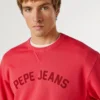 Sudadera con cuello redondo y logotipo Sudadera con cuello redondo y logotipo