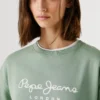 Sudadera con cuello redondo y logotipo Sudadera con cuello redondo y logotipo