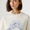 Sudadera con cuello redondo y logotipo Sudadera con cuello redondo y logotipo
