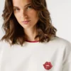 Sudadera con cuello redondo y logotipo Sudadera con cuello redondo y logotipo