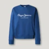 Sudadera con cuello redondo y logotipo Sudadera con cuello redondo y logotipo