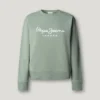 Sudadera con cuello redondo y logotipo Sudadera con cuello redondo y logotipo