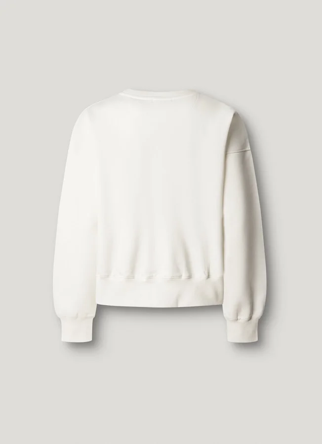Sudadera con cuello redondo y logotipo Sudadera con cuello redondo y logotipo