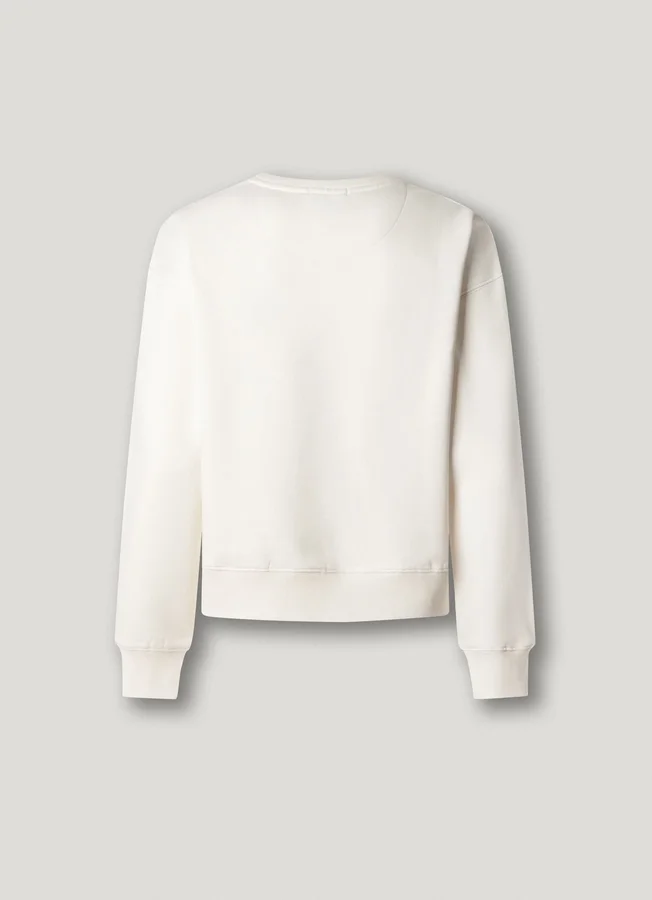 Sudadera con cuello redondo y logotipo Sudadera con cuello redondo y logotipo