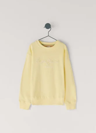Sudadera con estampado del logotipo y corte holgado
