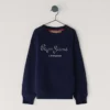 Sudadera con estampado del logotipo y corte holgado