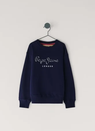 Sudadera con estampado del logotipo y corte holgado
