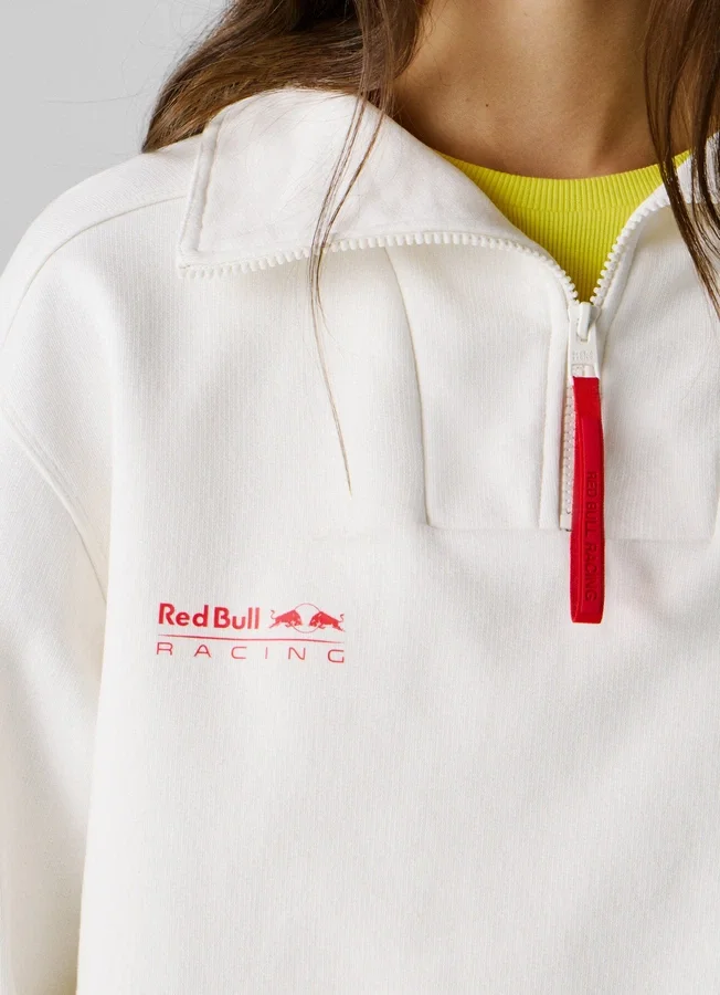 Sudadera de corte holgado con media cremallera Sudadera de corte holgado con media cremallera
