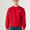 Sudadera de cuello redondo con estampado en la espalda Sudadera de cuello redondo con estampado en la espalda