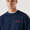 Sudadera de cuello redondo con estampado en la espalda Sudadera de cuello redondo con estampado en la espalda