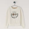 Sudadera de cuello redondo de corte holgado Sudadera de cuello redondo de corte holgado