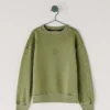 Sudadera de cuello redondo de corte holgado Sudadera de cuello redondo de corte holgado