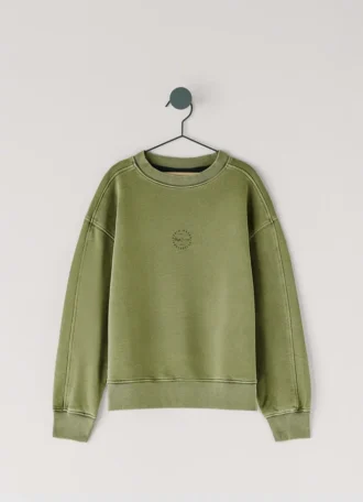 Sudadera de cuello redondo de corte holgado