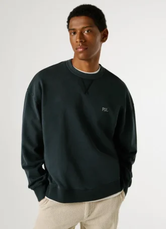 Sudadera de cuello redondo de corte holgado