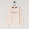Sudadera de cuello redondo de corte holgado Sudadera de cuello redondo de corte holgado