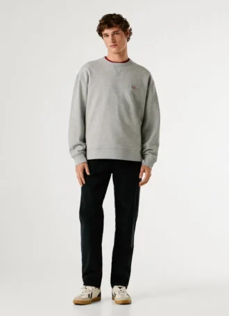 Sudadera de cuello redondo de corte holgado