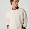 Sudadera de cuello redondo de corte holgado Sudadera de cuello redondo de corte holgado