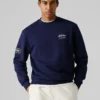 Sudadera de cuello redondo de corte holgado