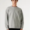 Sudadera de cuello redondo de corte holgado Sudadera de cuello redondo de corte holgado