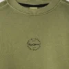 Sudadera de cuello redondo de corte holgado Sudadera de cuello redondo de corte holgado