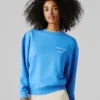 Sudadera de cuello redondo de corte holgado Sudadera de cuello redondo de corte holgado