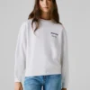 Sudadera de cuello redondo de corte holgado Sudadera de cuello redondo de corte holgado