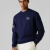 Sudadera de cuello redondo de corte holgado