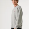 Sudadera de cuello redondo de corte holgado Sudadera de cuello redondo de corte holgado