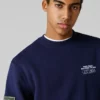 Sudadera de cuello redondo de corte holgado