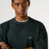 Sudadera de cuello redondo de corte holgado Sudadera de cuello redondo de corte holgado