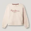 Sudadera de cuello redondo de corte holgado Sudadera de cuello redondo de corte holgado
