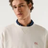 Sudadera de cuello redondo de corte holgado Sudadera de cuello redondo de corte holgado