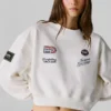 Sudadera de cuello redondo y corte holgado Sudadera de cuello redondo y corte holgado