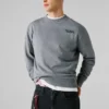 Sudadera de cuello redondo y corte recto