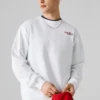 Sudadera de cuello redondo y corte recto