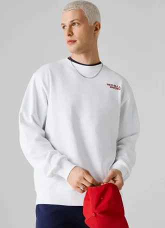 Sudadera de cuello redondo y corte recto