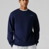 Sudadera de cuello redondo y corte recto