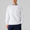 Sudadera de cuello redondo y corte recto