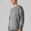 Sudadera de cuello redondo y corte recto