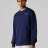 Sudadera de cuello redondo y corte recto