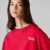 Sudadera de cuello redondo y corte recto Sudadera de cuello redondo y corte recto