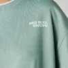 Sudadera de cuello redondo y corte recto Sudadera de cuello redondo y corte recto