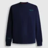 Sudadera de cuello redondo y corte recto