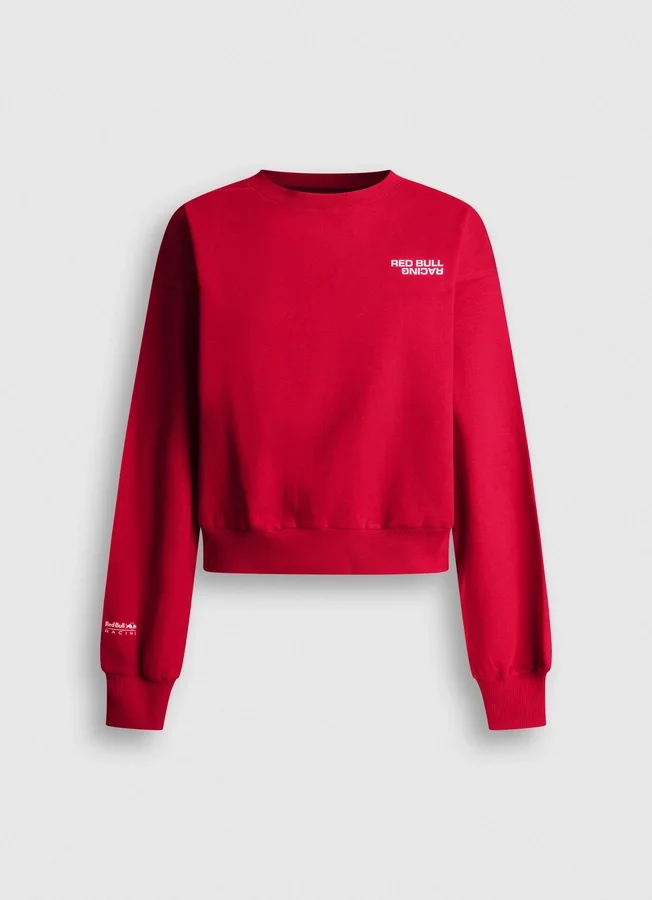 Sudadera de cuello redondo y corte recto Sudadera de cuello redondo y corte recto