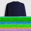 Sudadera de cuello redondo y corte recto